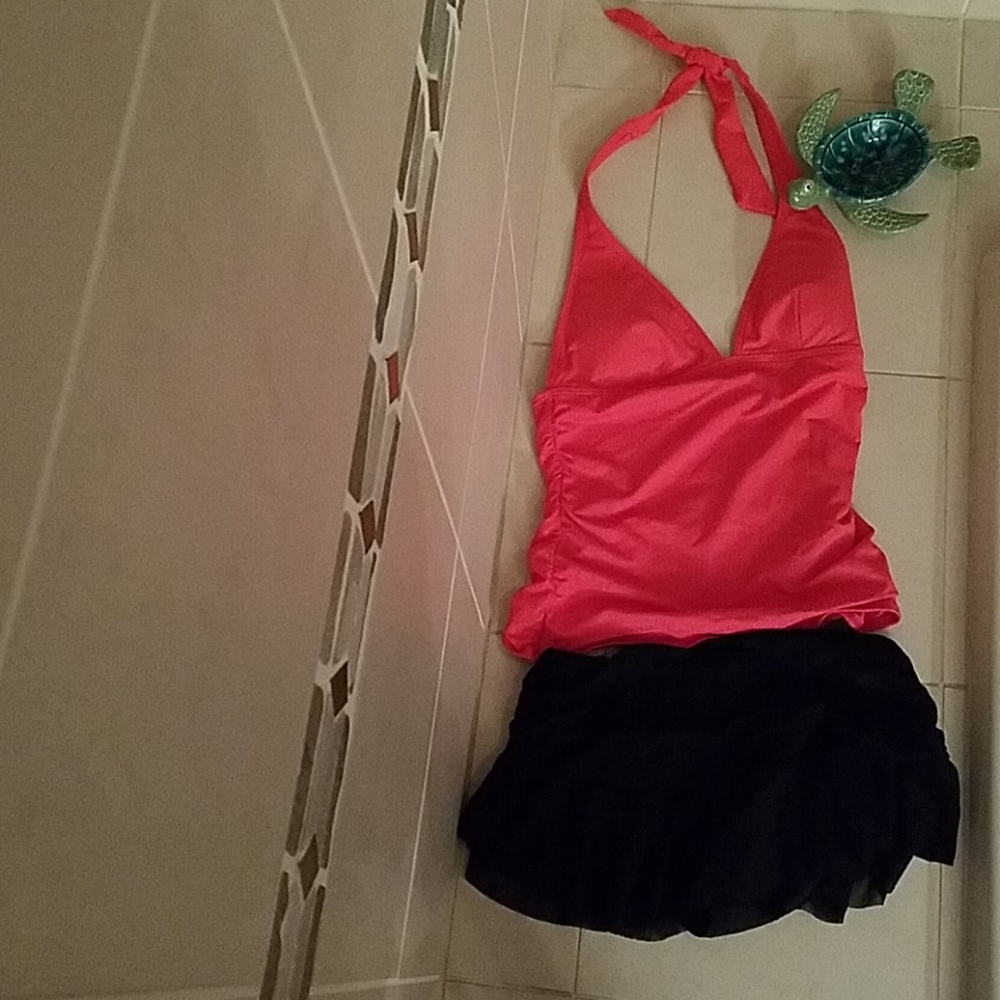 DKNY halter bathing suit top